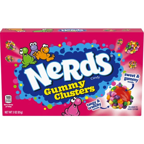 Nerds Gummy Clusters Rainbow Video Box 85g