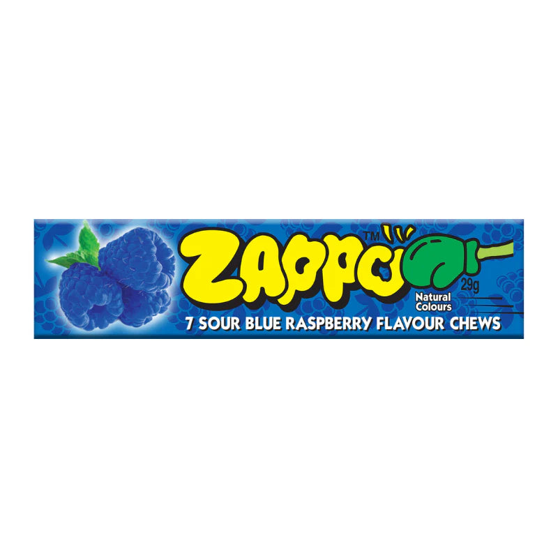 Zappo Chew Sour Blue Raspberry 29g