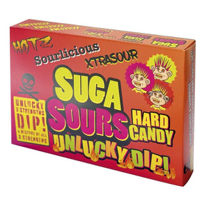 Suga Sours Lucky Dip Hard Candy Cherry 100g