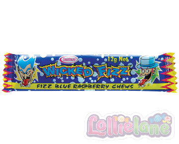 Wicked Fizz Blue Raspberry Chews 12g