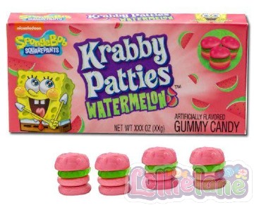 SpongeBob Krabby Patties Watermelon Box 72g