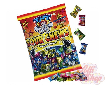 TNT Sour Chews Liquid Filled 100g