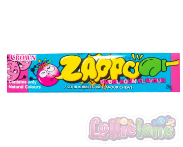 Zappo Chew Sour Bubblegum 26g