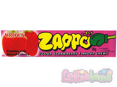 Zappo Chew Sour Strawberry 26g